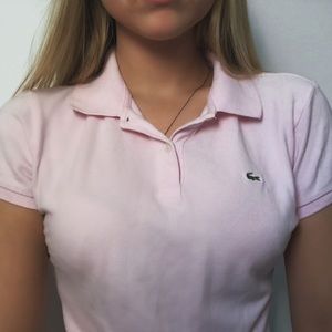 Pink lacoste top